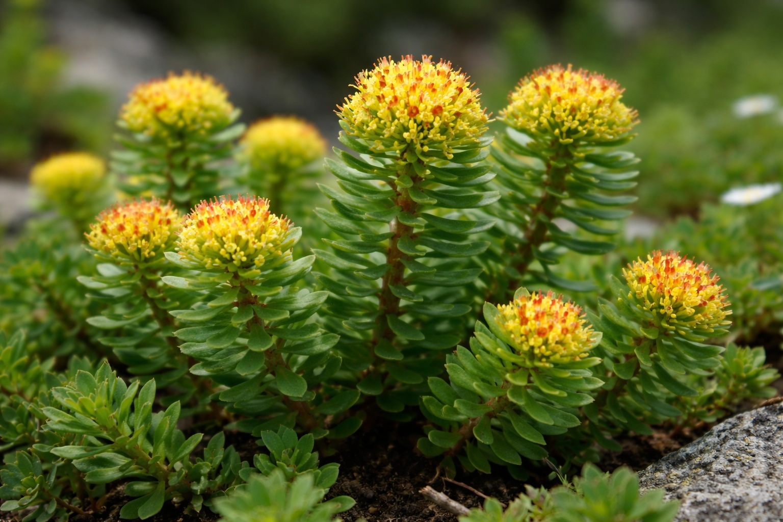 Rhodiola rosea plant